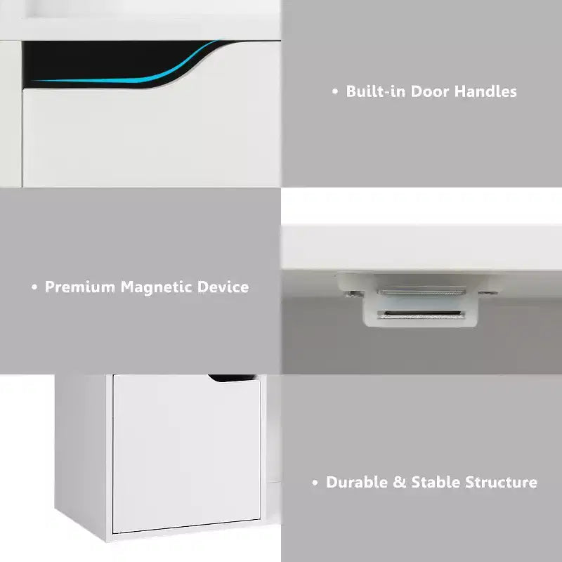 Costway Estantería de 6 cubos, estante de almacenamiento de madera, estantería divisora de ambientes, organización