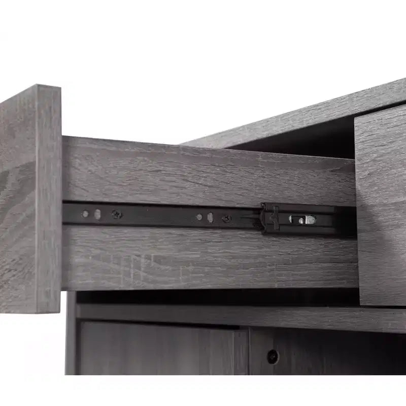 FC Design Aparador con Alacena de Almacenamiento de 47W, Armario Auxiliar para Comedor, Mesa Buffet con Dos Alacenas y Cajones