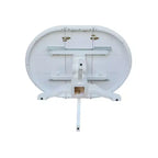 Mesa de comedor de pedestal Kent Round Top de 36 pulgadas con 12 hojas - International Concepts
