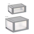 Cajonera organizadora apilable compacta IRIS con puertas transparentes