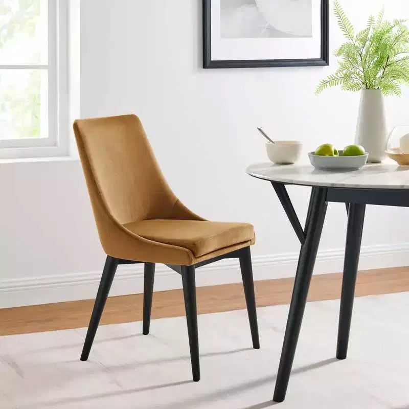Silla de comedor Viscount de terciopelo de alto rendimiento - Modway