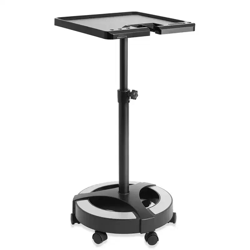 Bandeja Saloniture Rodante para Tinte de Cabello - Carrito Portátil de Peluquería con Cuencos Magnéticos, Negro