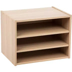 Caja de almacenamiento modular apilable de madera IRIS USA TACHI con estante