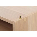 Caja de almacenamiento modular apilable de madera IRIS USA TACHI con estante