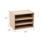 Caja de almacenamiento modular apilable de madera IRIS USA TACHI con estante