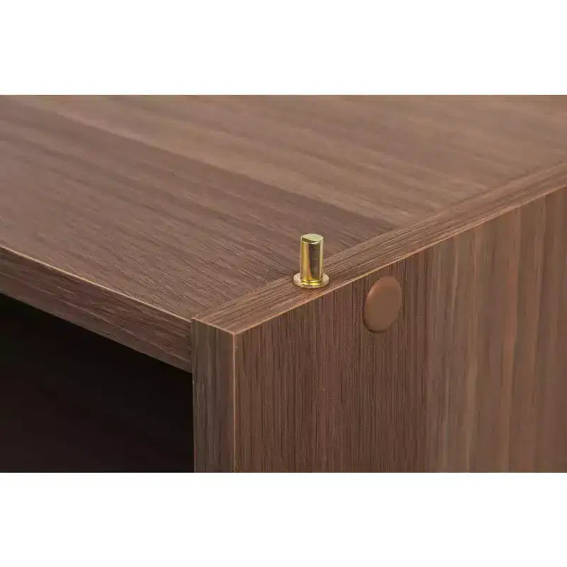 Caja de almacenamiento modular apilable de madera IRIS USA TACHI con estante