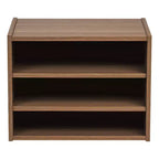Caja de almacenamiento modular apilable de madera IRIS USA TACHI con estante