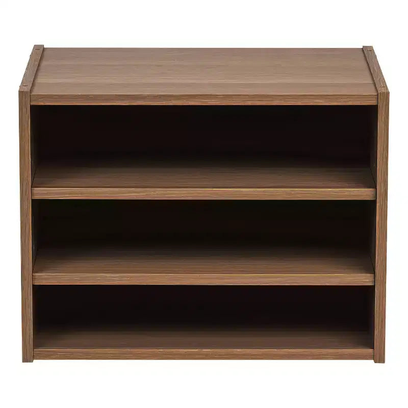 Caja de almacenamiento modular apilable de madera IRIS USA TACHI con estante