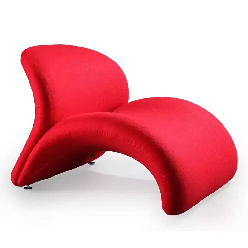 Juego de 2 sillones decorativos Rosebud de mezcla de lana - Manhattan Comfort