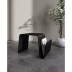 Mesa auxiliar Brookside de madera contrachapada y chapa de fresno - Manhattan Comfort