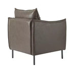 Juego de 2 sillones de cuero vegano con patas de metal Felix Upholstery para sala de estar | KARAT HOME