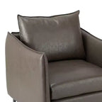 Juego de 2 sillones de cuero vegano con patas de metal Felix Upholstery para sala de estar | KARAT HOME