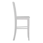 Flash Furniture Liesel - Juego de 2 taburetes de bar comerciales de madera maciza, estilo clásico, con respaldo de escalera, altura de bar