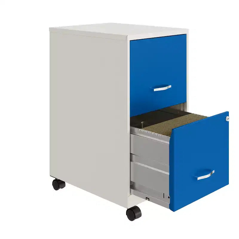 Archivador vertical Space Solutions de 2 cajones y 18 pulgadas de profundidad con ancho para cartas