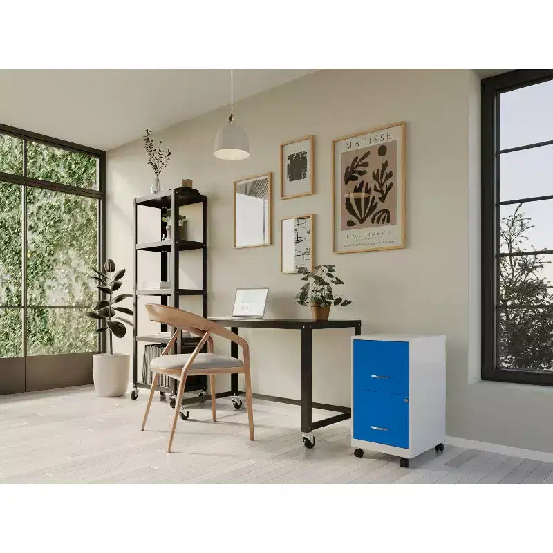 Archivador vertical Space Solutions de 2 cajones y 18 pulgadas de profundidad con ancho para cartas