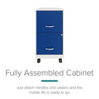Archivador vertical Space Solutions de 2 cajones y 18 pulgadas de profundidad con ancho para cartas
