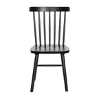Juego de 2 sillas de comedor Windsor de grado comercial Ingrid de Flash Furniture, sillas de comedor de restaurante de madera maciza sin brazos con respaldo de husillo