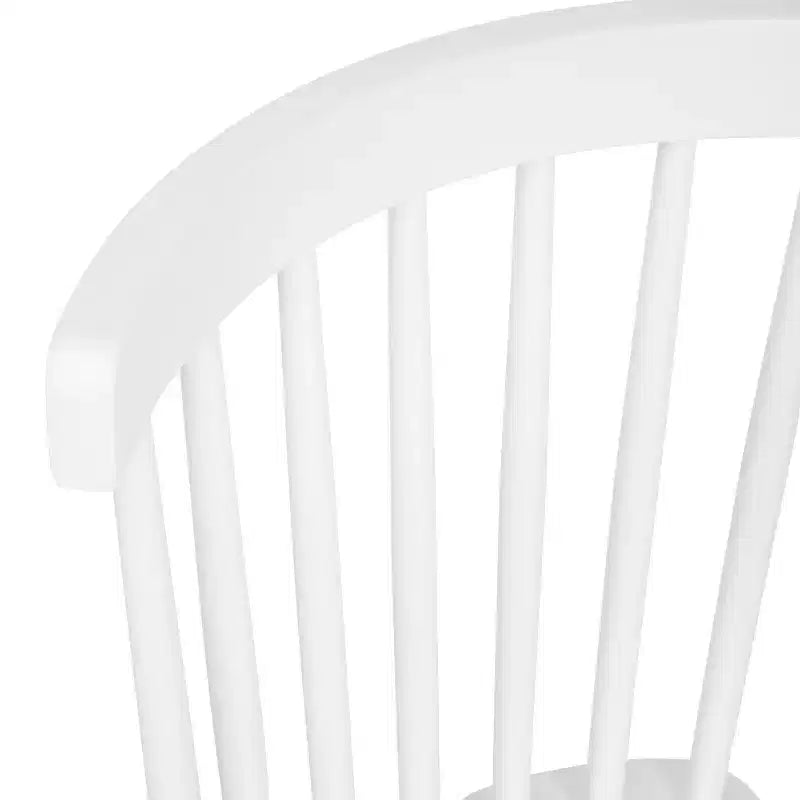 Juego de 2 sillas de comedor Windsor de grado comercial Ingrid de Flash Furniture, sillas de comedor de restaurante de madera maciza sin brazos con respaldo de husillo