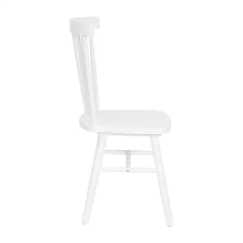 Juego de 2 sillas de comedor Windsor de grado comercial Ingrid de Flash Furniture, sillas de comedor de restaurante de madera maciza sin brazos con respaldo de husillo