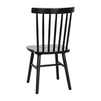 Juego de 2 sillas de comedor Windsor de grado comercial Ingrid de Flash Furniture, sillas de comedor de restaurante de madera maciza sin brazos con respaldo de husillo