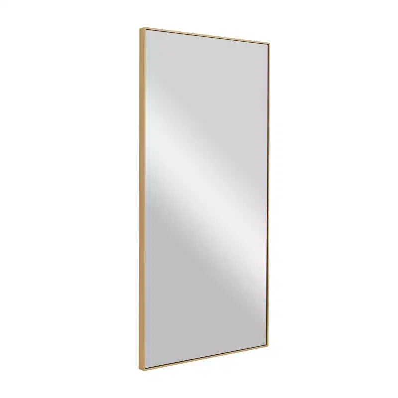 Espejo de pared de madera con marco fino Olivia & May