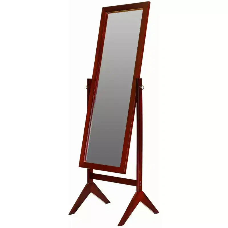 Espejo de pie rectangular de madera tipo Cheval para decoración Legacy