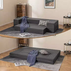 Sofá cama plegable Costway de 8 pulgadas con espuma de alta densidad y funda lavable, tamaño individual/queen