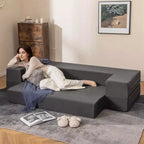 Sofá cama plegable Costway de 8 pulgadas con espuma de alta densidad y funda lavable, tamaño individual/queen