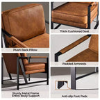 Yaheetech Sillón Retro Tapizado Silla con Brazos