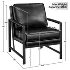 Yaheetech Sillón Retro Tapizado Silla con Brazos