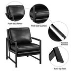 Yaheetech Sillón Retro Tapizado Silla con Brazos