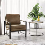Yaheetech Sillón Retro Tapizado Silla con Brazos