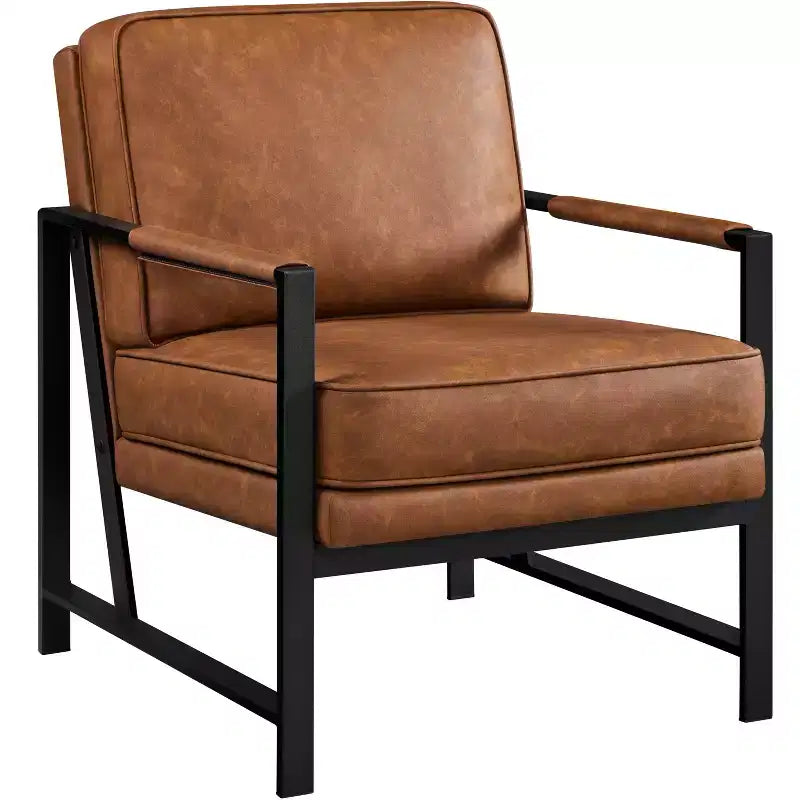 Yaheetech Sillón Retro Tapizado Silla con Brazos