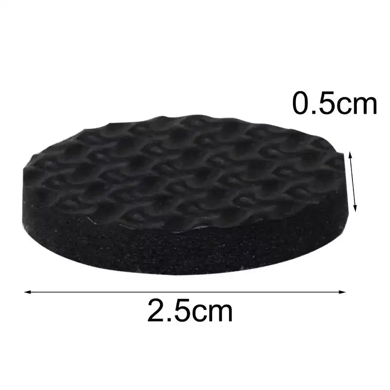 Unique Bargains Cubierta de Fieltro para Patas de Silla de Mesa, Almohadillas Protectoras para Muebles, Negro, 1 pulgada de diámetro, 18 Piezas