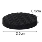 Unique Bargains Cubierta de Fieltro para Patas de Silla de Mesa, Almohadillas Protectoras para Muebles, Negro, 1 pulgada de diámetro, 18 Piezas