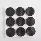 Unique Bargains Cubierta de Fieltro para Patas de Silla de Mesa, Almohadillas Protectoras para Muebles, Negro, 1 pulgada de diámetro, 18 Piezas