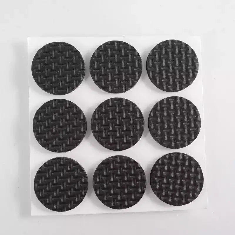 Unique Bargains Cubierta de Fieltro para Patas de Silla de Mesa, Almohadillas Protectoras para Muebles, Negro, 1 pulgada de diámetro, 18 Piezas