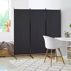HOMCOM Divisor de ambientes de 3 paneles, pantalla de privacidad plegable, pared divisoria para dormitorio y oficina, 100 x 72