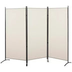 HOMCOM 3-Panel Room Divider Folding Privacy Screen Separator Partition Wall for Indoor Bedroom Office 100 x 72