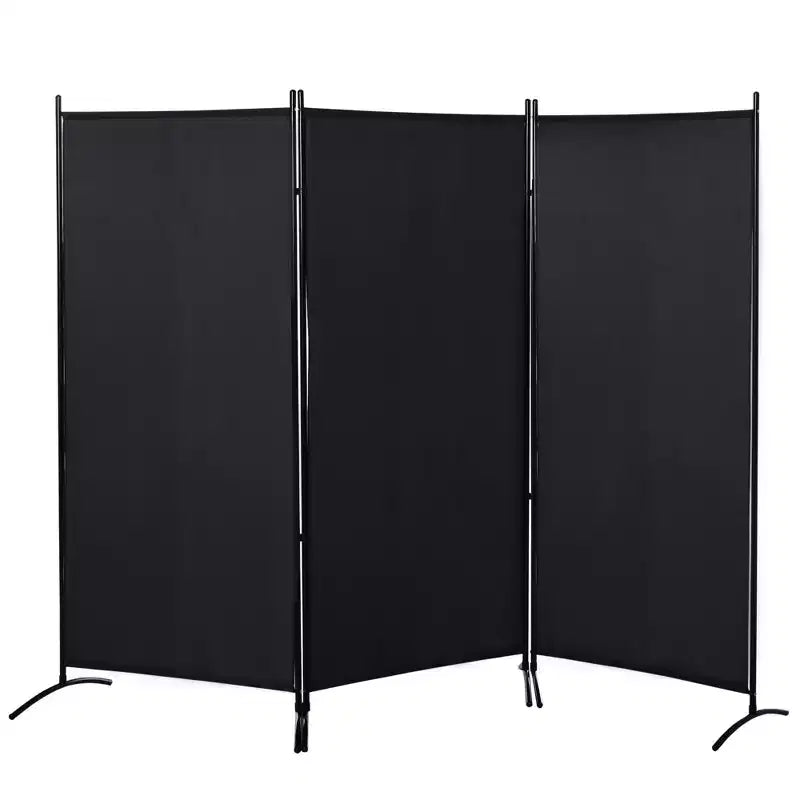 HOMCOM Divisor de ambientes de 3 paneles, pantalla de privacidad plegable, pared divisoria para dormitorio y oficina, 100 x 72