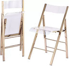 InterSpaceLiving Kasper Flex Silla plegable de lujo moderna de acrílico y lucita, paquete de 2