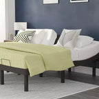 Base de cama ajustable personalizada Emma y Oliver con inclinación motorizada dual de cabecera y pie y montaje rápido y sencillo