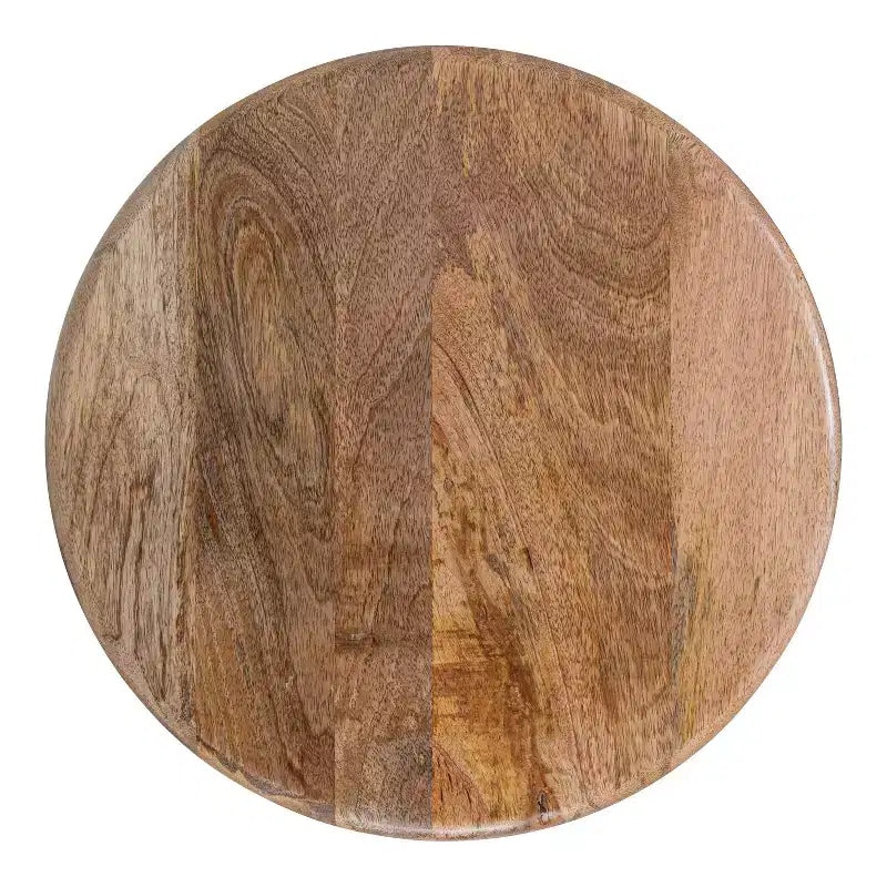 Mesa auxiliar redonda de madera Kate y Laurel Pallson, 18x18x22, Natural