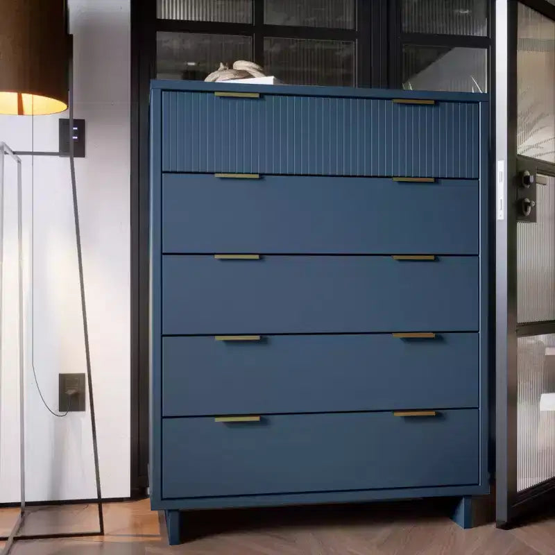 Cómoda alta moderna Granville de 5 cajones - Manhattan Comfort