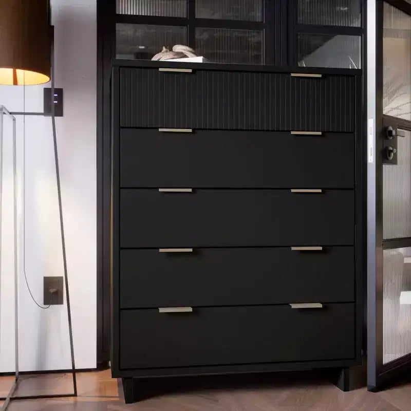 Cómoda alta moderna Granville de 5 cajones - Manhattan Comfort