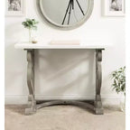 Mesa de consola de madera Kate y Laurel Wyldwood