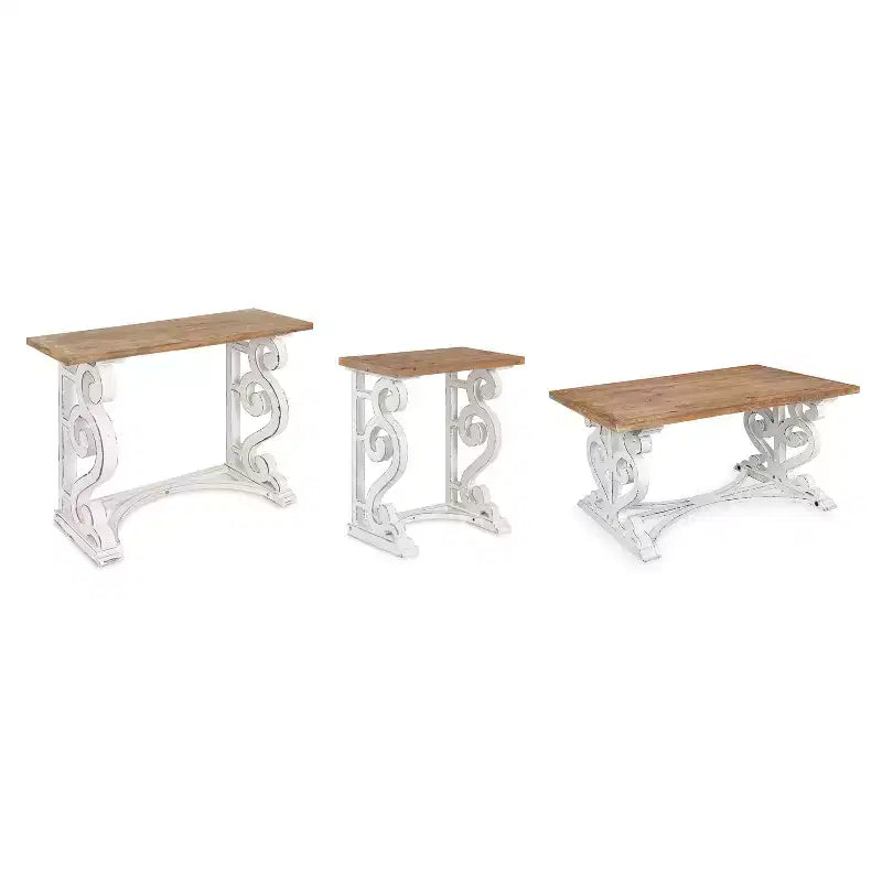 Mesa de consola de madera Kate y Laurel Wyldwood