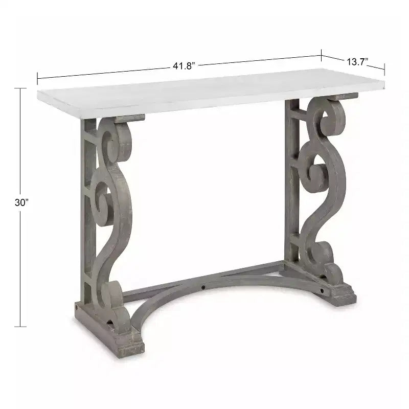 Mesa de consola de madera Kate y Laurel Wyldwood