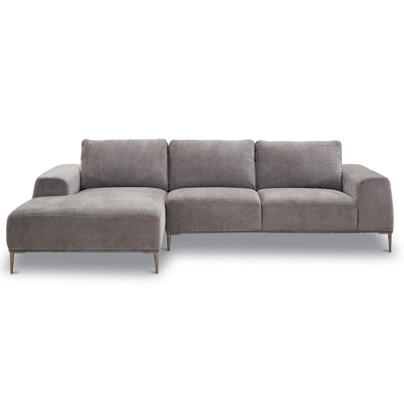 Sofá seccional de tela de 113" con diván