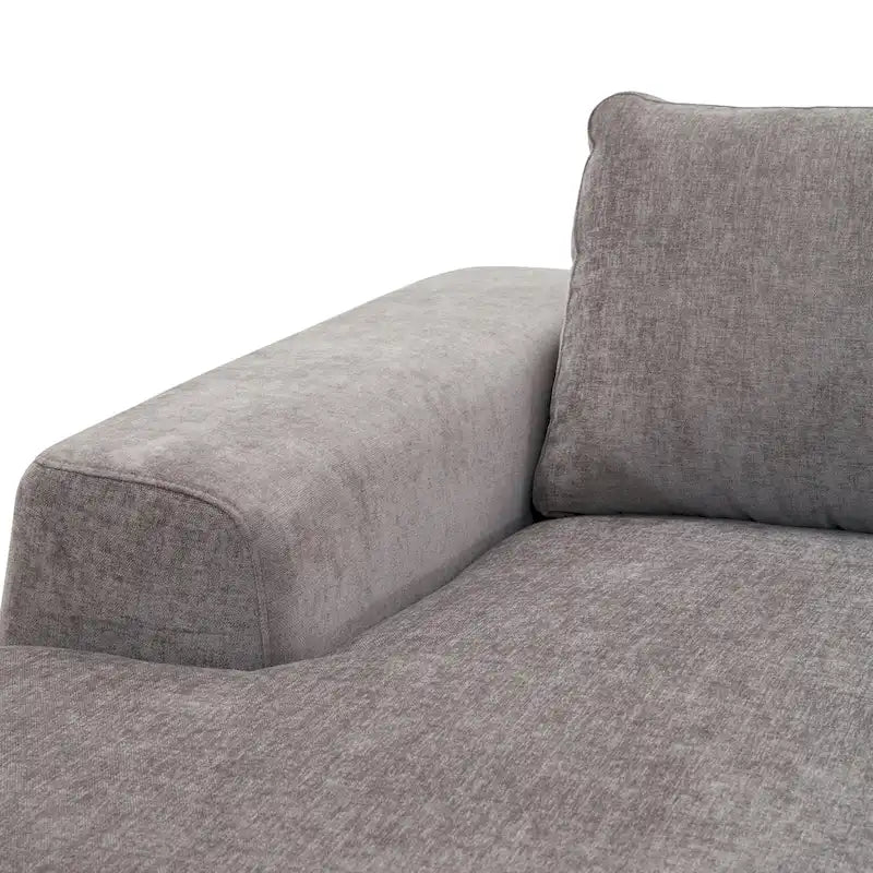 Sofá seccional de tela de 113" con diván